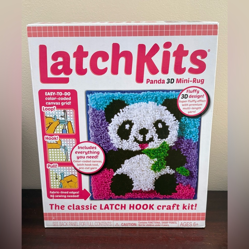 LatchKits Panda 3D Mini-Rug
